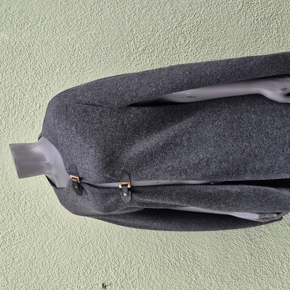 Moda Sweaters - Moda Gray Women's Cardigan poncho cape with Buckle Detail